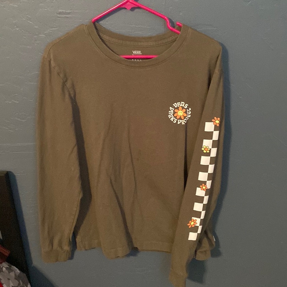 Green vans long sleeved shirt